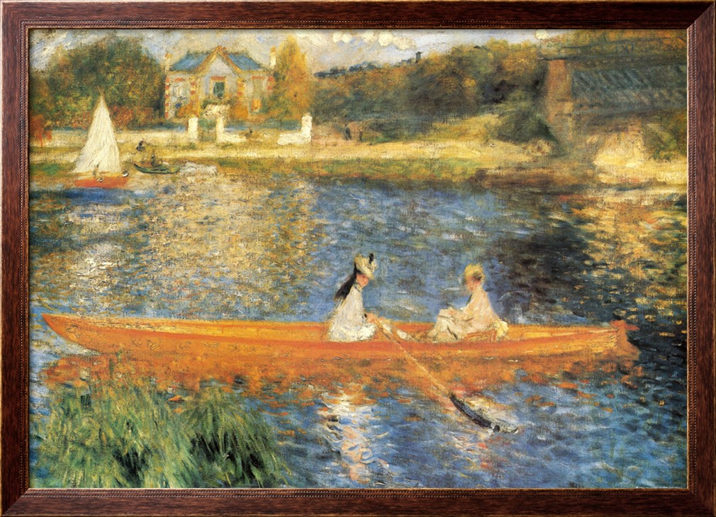 The Seine at Asnieres - Pierre-Auguste Renoir painting on canvas